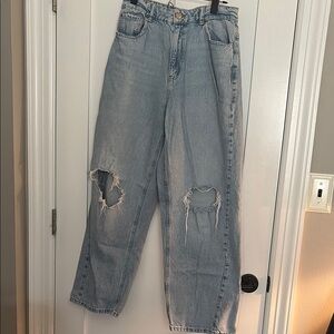 Garage Boyfriend Blue Jeans Relaxed Fit